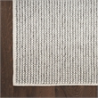 Nourison Home Textured Home 4' x 6 Ivory Grey Farmhouse Indoor Rug