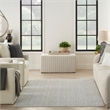 Nourison Home Textured Home 4' x 6 Ivory Grey Farmhouse Indoor Rug