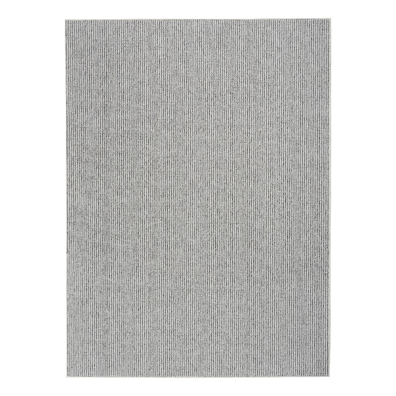 Nourison Home Textured Home 4' x 6 Ivory Grey Farmhouse Indoor Rug