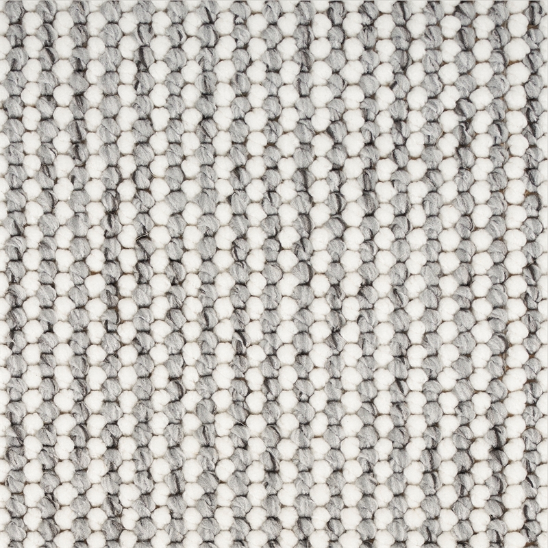 Nourison Home Textured Home 8' Runner Ivory Grey Farmhouse Indoor Rug