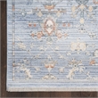 Nourison Home Timeless Classics 12' Runner Blue Ivory Vintage Indoor Rug