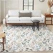 Nourison Home Washables 9' x 12' Ivory Multicolor Contemporary Indoor Rug