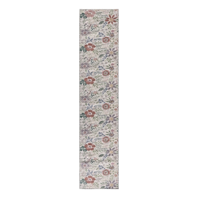 Nourison Home Washables 10' Runner Multi-color Fabric Indoor Rug