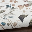 Nourison Home Washables 8' Runner Ivory Multicolor Contemporary Indoor Rug