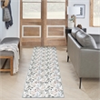 Nourison Home Washables 8' Runner Ivory Multicolor Contemporary Indoor Rug