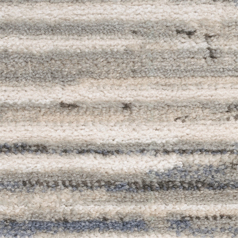 Nourison Serenity Home 9' x 12' Fabric Ivory Gray Modern Indoor Rug