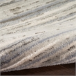 Nourison Serenity Home 9' x 12' Fabric Ivory Gray Modern Indoor Rug