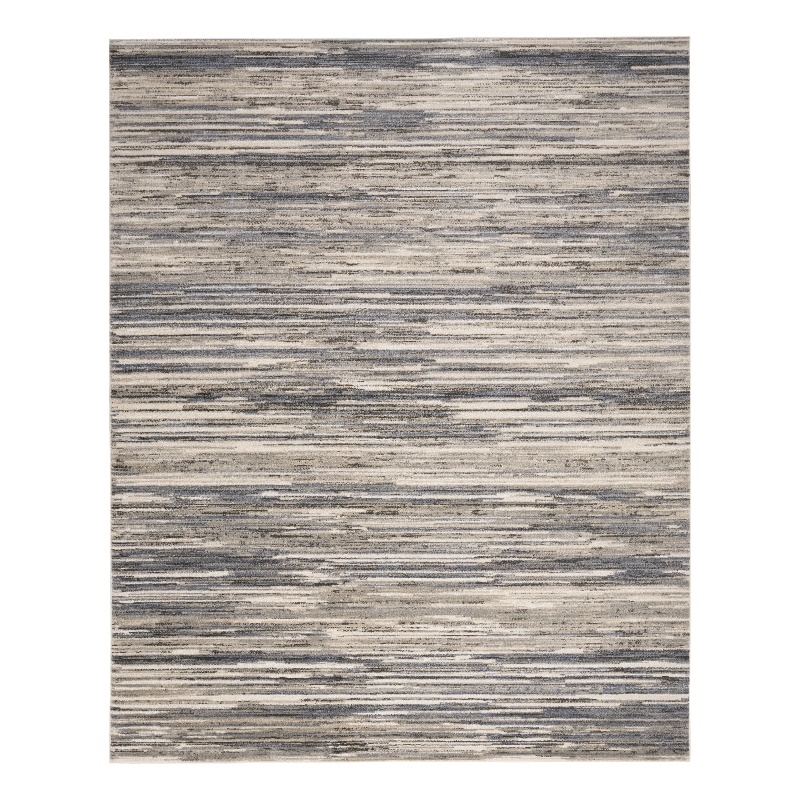 Nourison Serenity Home 9' x 12' Fabric Ivory Gray Modern Indoor Rug