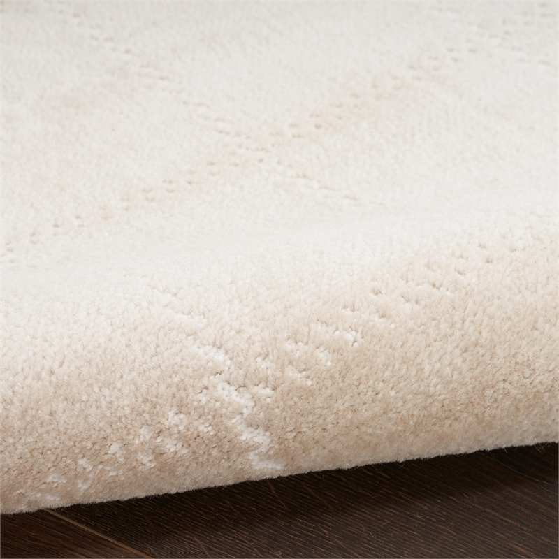 Nourison Serenity Home 9' x 12' Fabric Ivory Cream Modern Indoor Rug