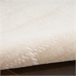 Nourison Serenity Home 9' x 12' Fabric Ivory Cream Modern Indoor Rug