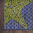 Nourison Aloha 6' x 9' Fabric Blue Multicolor Indoor/Outdoor Area Rug