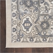 Nourison Concerto 8' Runner Ivory Blue Fabric Vintage Area Rug (8' Runner)