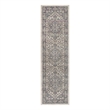 Nourison Concerto 8' Runner Ivory Blue Fabric Vintage Area Rug (8' Runner)
