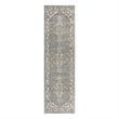 Nourison Concerto 8' Runner Blue Fabric Vintage Area Rug (8' Runner)