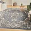 Nourison Concerto 4' x 6' Blue Fabric Vintage Area Rug (4' x 6')