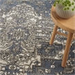 Nourison Concerto 4' x 6' Blue Fabric Vintage Area Rug (4' x 6')