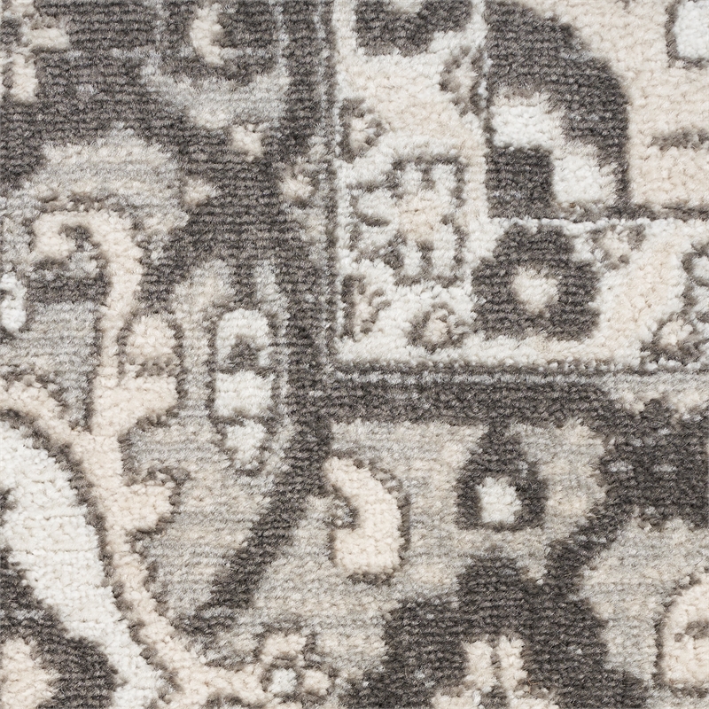 Nourison Concerto 5' x 7' Gray Fabric Vintage Area Rug (5' x 7')