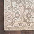 Nourison Concerto 5' x 7' Beige Fabric Vintage Area Rug (5' x 7')