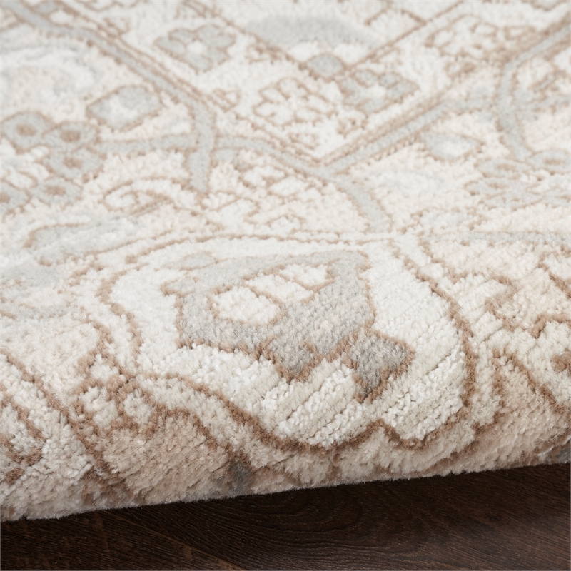 Nourison Concerto 5' x 7' Beige Fabric Vintage Area Rug (5' x 7')