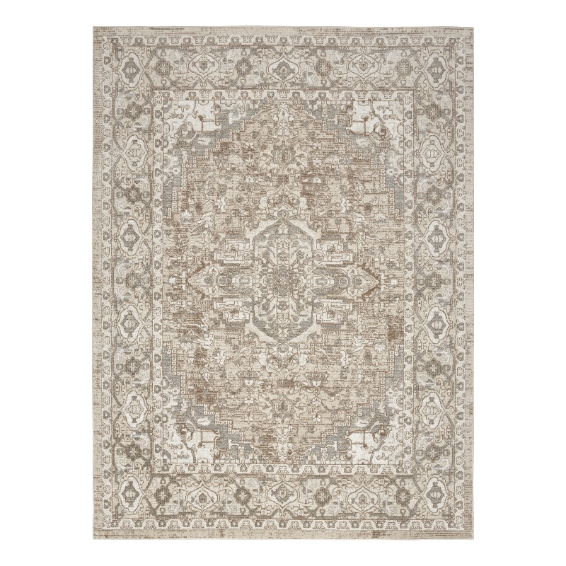 Nourison Concerto 5' x 7' Beige Fabric Vintage Area Rug (5' x 7')