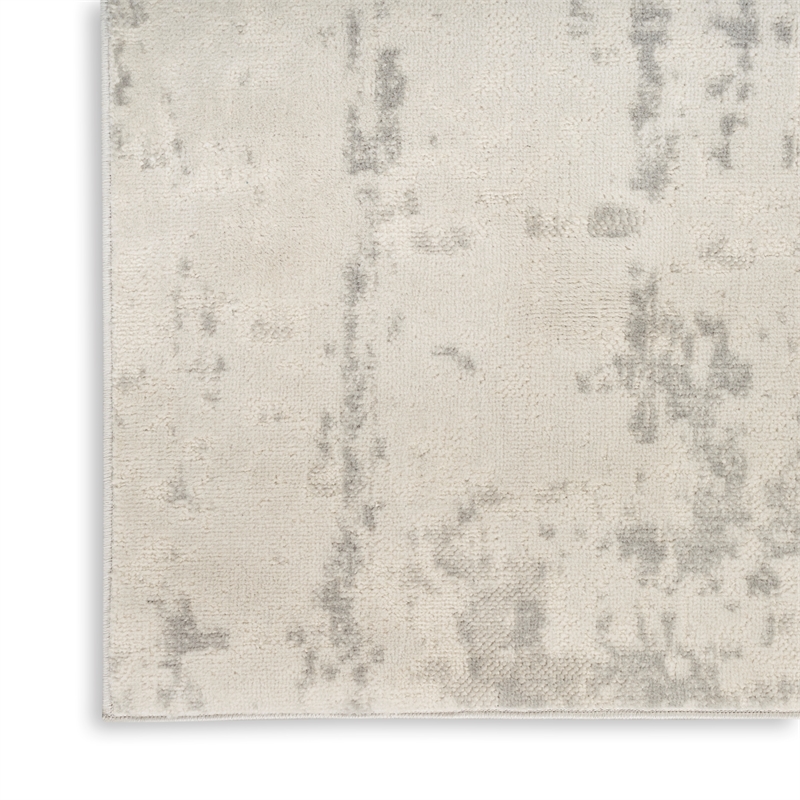 Nourison Concerto 5' x 7' Cream Gray Fabric Modern Area Rug (5' x 7')