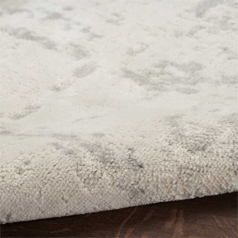Nourison Concerto 5' x 7' Cream Gray Fabric Modern Area Rug (5' x 7')