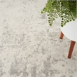 Nourison Concerto 5' x 7' Cream Gray Fabric Modern Area Rug (5' x 7')