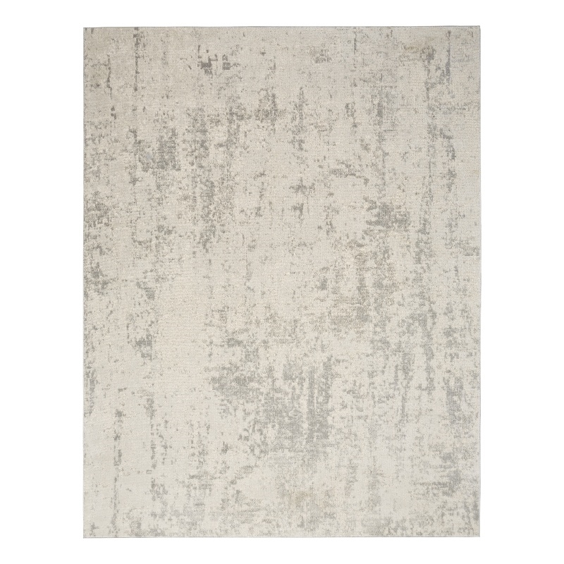 Nourison Concerto 5' x 7' Cream Gray Fabric Modern Area Rug (5' x 7')