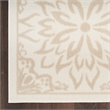 Nourison Jubilant 5' x 7' Ivory Beige Fabric Farmhouse Area Rug (5' x 7')