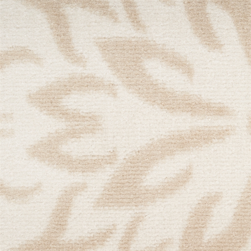 Nourison Jubilant 5' x 7' Ivory Beige Fabric Farmhouse Area Rug (5' x 7')