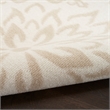 Nourison Jubilant 5' x 7' Ivory Beige Fabric Farmhouse Area Rug (5' x 7')