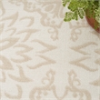 Nourison Jubilant 5' x 7' Ivory Beige Fabric Farmhouse Area Rug (5' x 7')