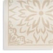Nourison Jubilant 8' x 10' Ivory Beige Fabric Farmhouse Area Rug (8' x 10')
