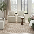 Nourison Jubilant 8' x 10' Taupe Fabric Farmhouse Area Rug (8' x 10')