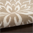 Nourison Jubilant 8' x 10' Taupe Fabric Farmhouse Area Rug (8' x 10')