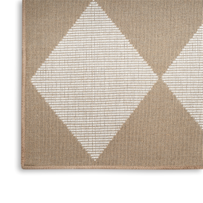 Nourison Washable Modern Jute 8' x 10' Fabric Natural Ivory Modern Indoor Rug