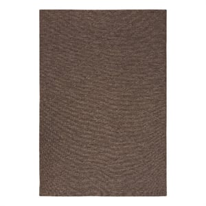 Nourison Practical Solutions 84x120&quot Contemporary Fabric Rug in Brown and Mocha
