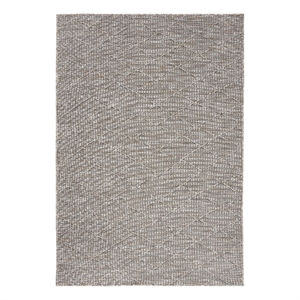 Nourison Practical Solutions 72x108&quot Contemporary Fabric Rug in Gray and Mocha