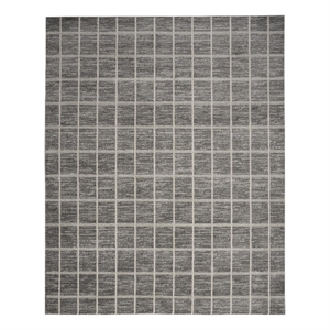 Nourison Serenity Home 7'10&quot x 9'10&quot Gray Ivory Modern Fabric Indoor Rug