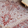 Nourison Vintage Home 5' x 7' Fabric Ivory Red Bohemian Indoor Rug