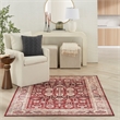Nourison Vintage Home 5' x 7' Fabric Red Bohemian Indoor Rug