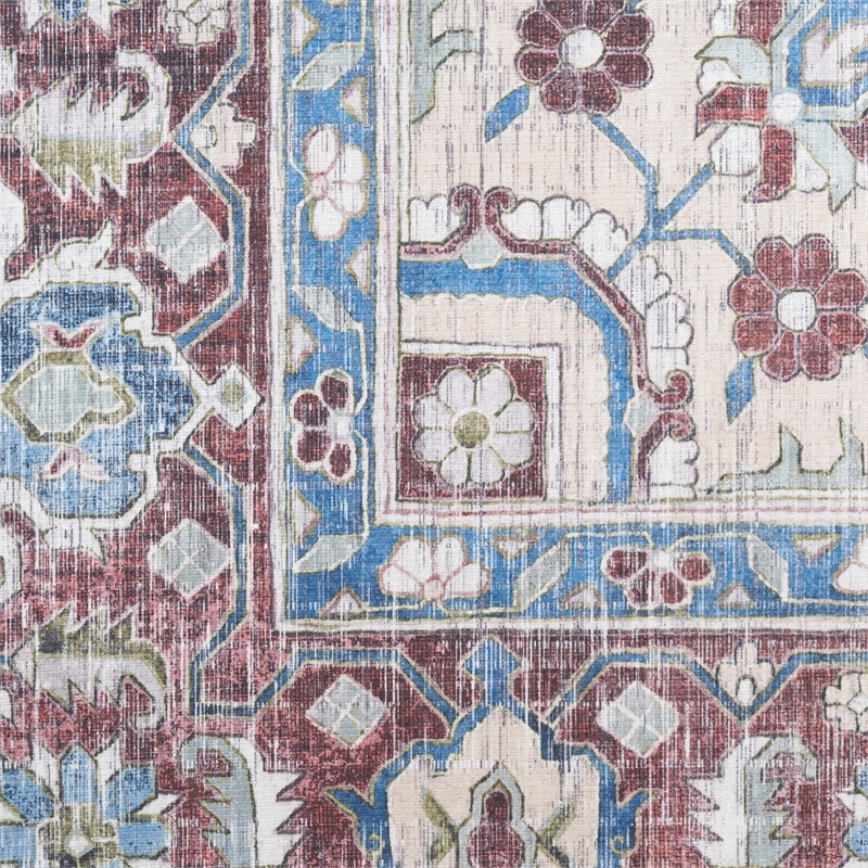 Nourison Vintage Home 5' x 7' Fabric Ivory Red Bohemian Indoor Rug