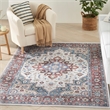 Nourison Vintage Home 5' x 7' Fabric Ivory Red Bohemian Indoor Rug