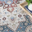 Nourison Vintage Home 5' x 7' Fabric Ivory Red Bohemian Indoor Rug