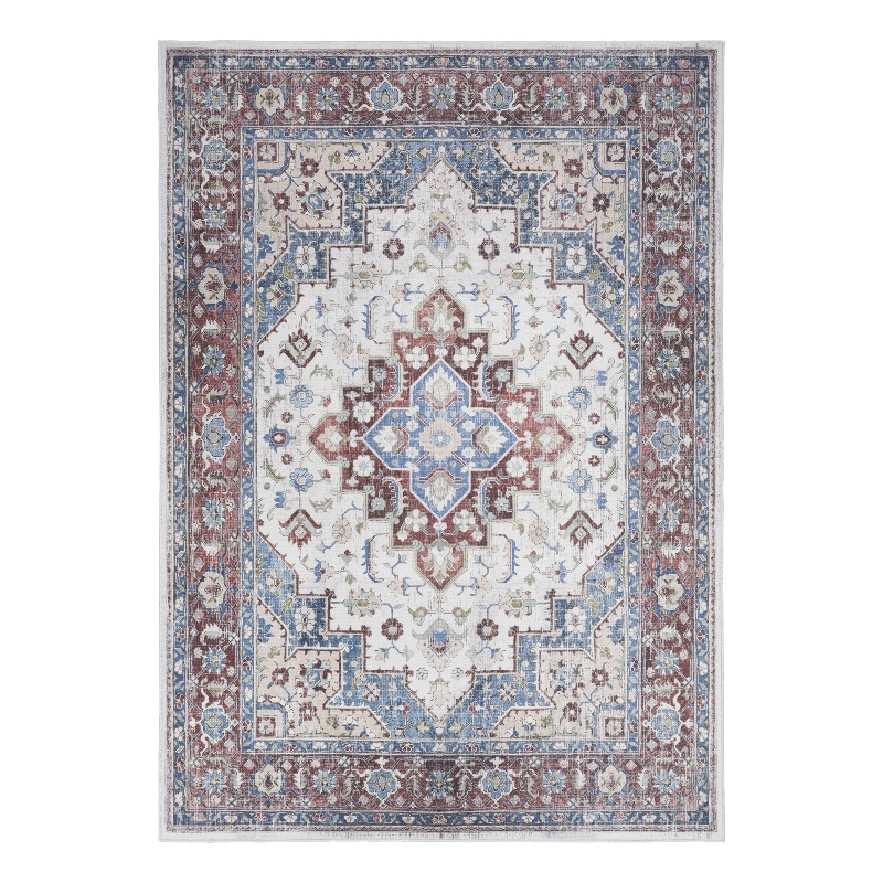 Nourison Vintage Home 5' x 7' Fabric Ivory Red Bohemian Indoor Rug