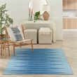 Nourison Vintage Home 5' x 7' Fabric Blue Modern Indoor Rug