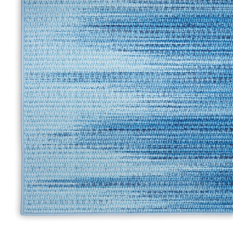 Nourison Vintage Home 6' x 9' Fabric Blue Modern Indoor Rug