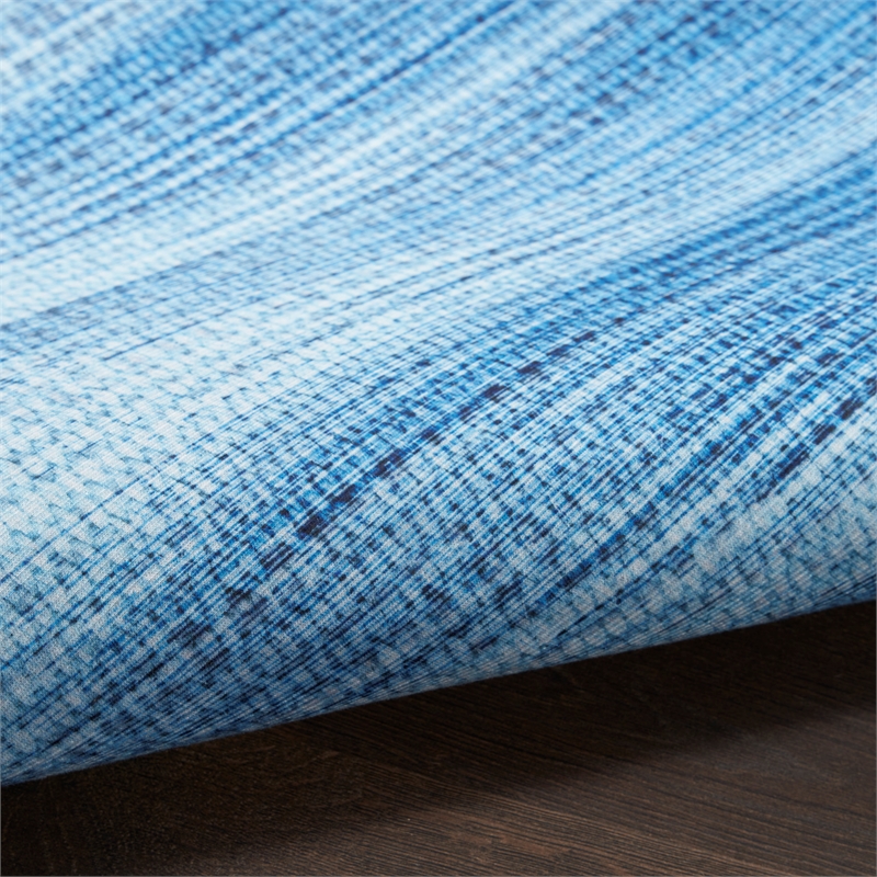 Nourison Vintage Home 6' x 9' Fabric Blue Modern Indoor Rug