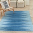 Nourison Vintage Home 6' x 9' Fabric Blue Modern Indoor Rug