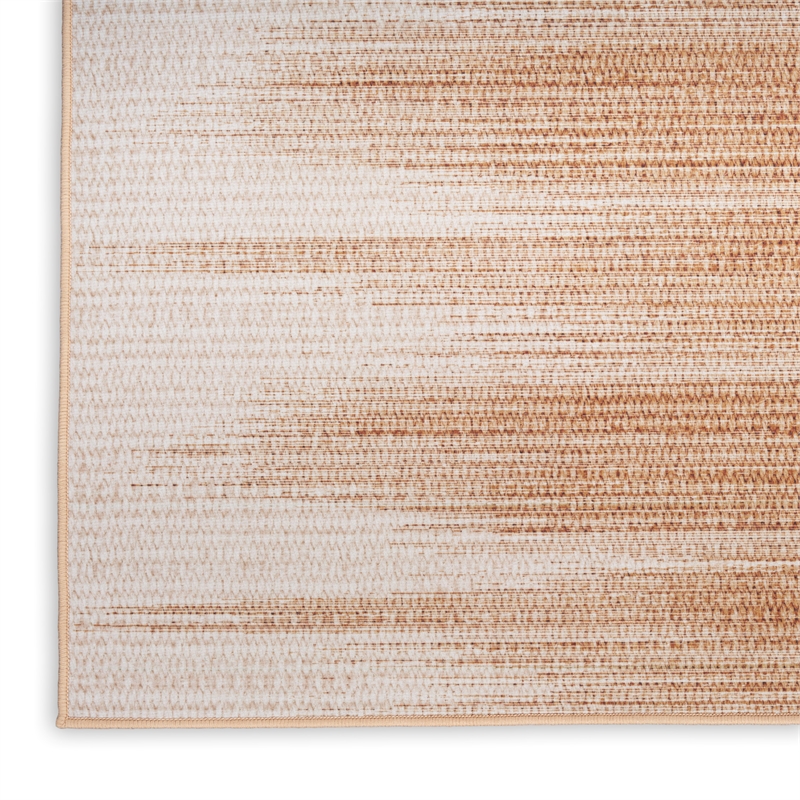 Nourison Vintage Home 6' x 9' Fabric Brown Modern Indoor Rug